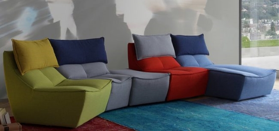 sofas de colores