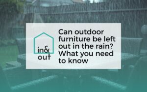 ¿Se pueden dejar los muebles de exterior bajo la lluvia?