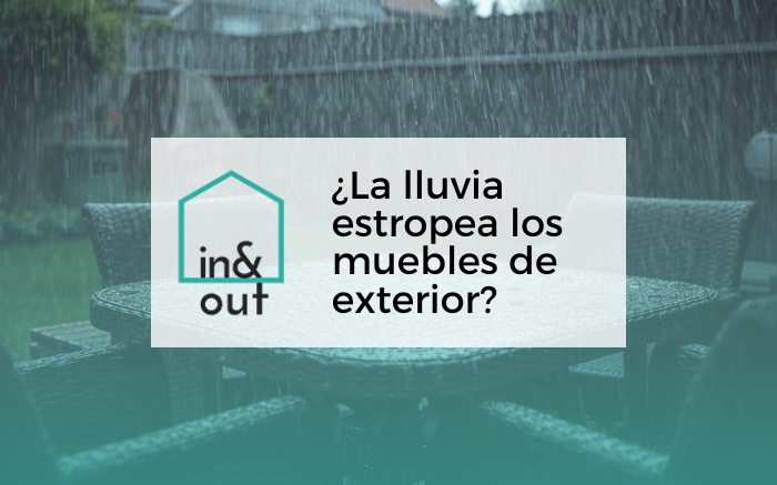 ¿Se pueden dejar los muebles de exterior bajo la lluvia?
